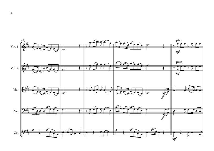 São Tome and Príncipe for String Orchestra String Orchestra scores gallery preview page 4