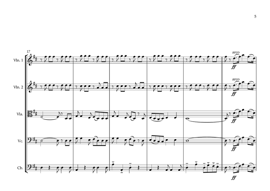 São Tome and Príncipe for String Orchestra String Orchestra scores gallery preview page 5