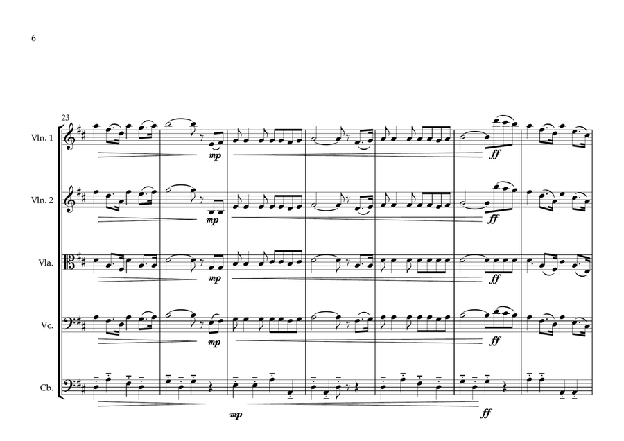 São Tome and Príncipe for String Orchestra String Orchestra scores gallery preview page 6