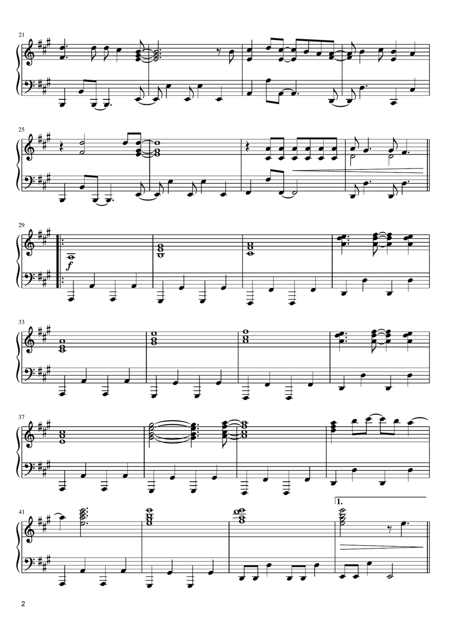 Take On Me Piano Solo scores gallery preview page 2