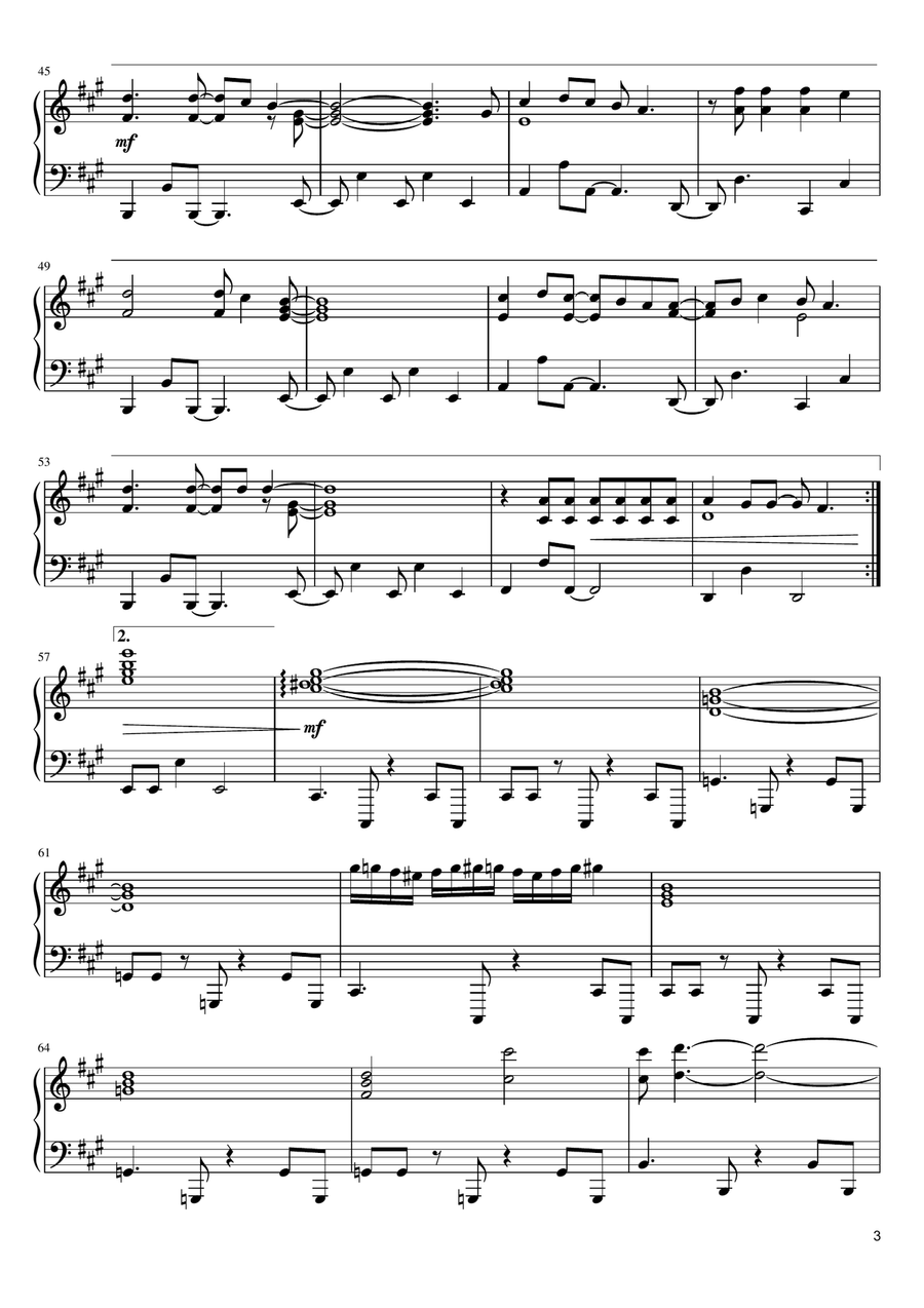 Take On Me Piano Solo scores gallery preview page 3