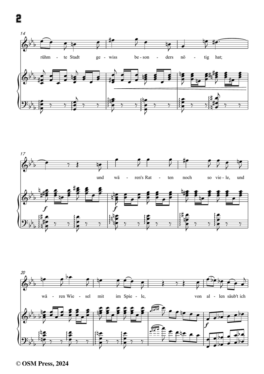 H. Wolf-Der Rattenfänger,in c minor Piano, Vocal scores gallery preview page 4