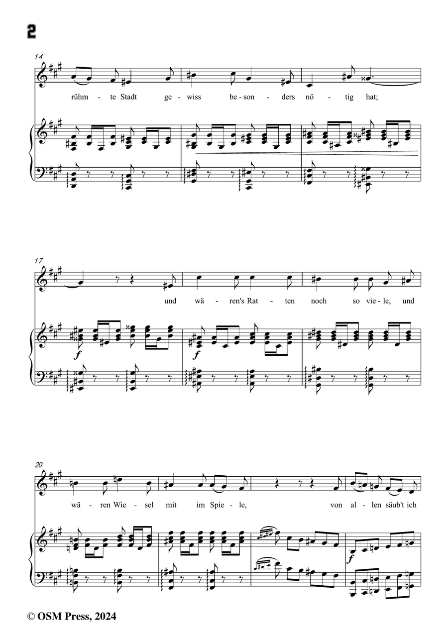 H. Wolf-Der Rattenfänger,in f sharp minor Piano, Vocal scores gallery preview page 4