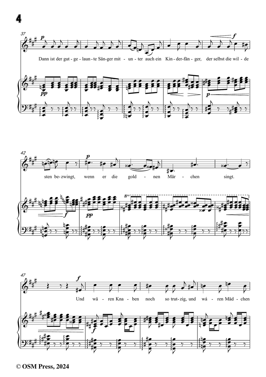 H. Wolf-Der Rattenfänger,in f sharp minor Piano, Vocal scores gallery preview page 6