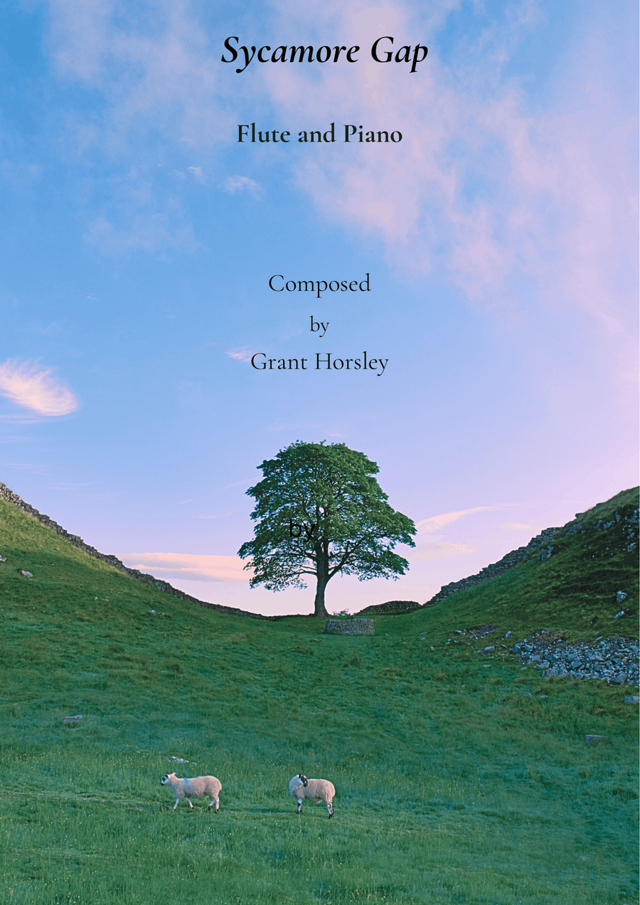 Sycamore Gap. Original for Flute and Piano Chamber Music scores gallery preview page 1