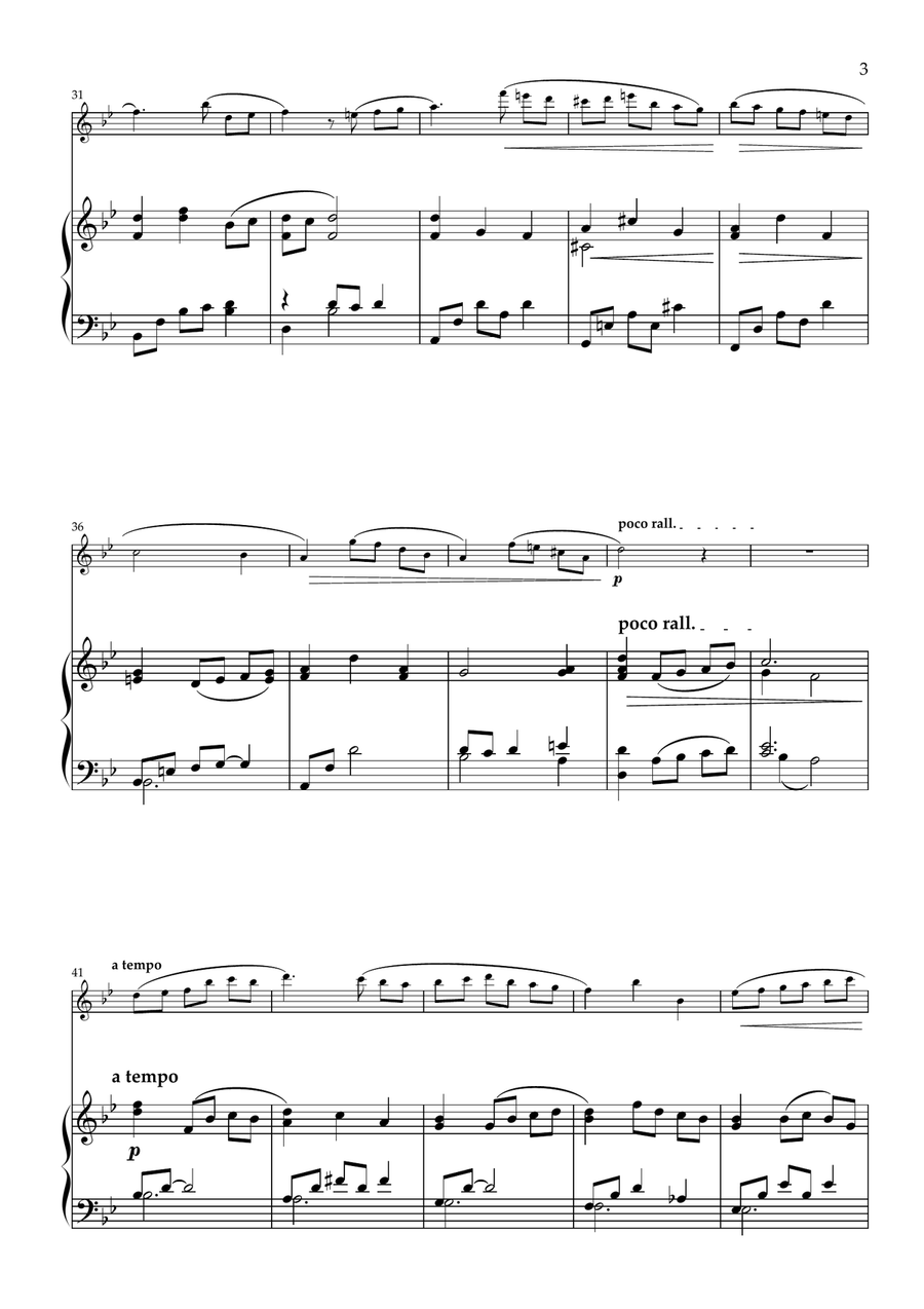 Sycamore Gap. Original for Flute and Piano Chamber Music scores gallery preview page 4