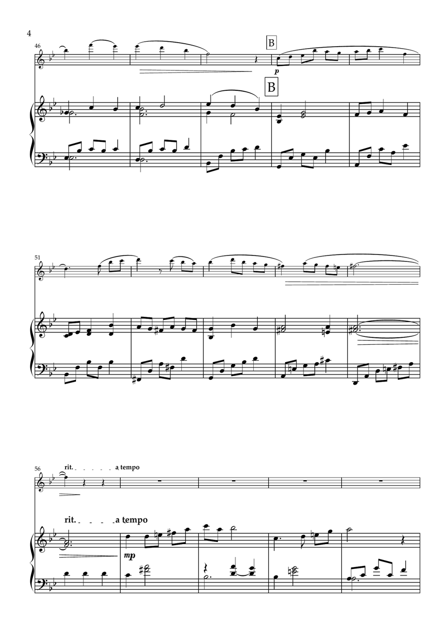 Sycamore Gap. Original for Flute and Piano Chamber Music scores gallery preview page 5
