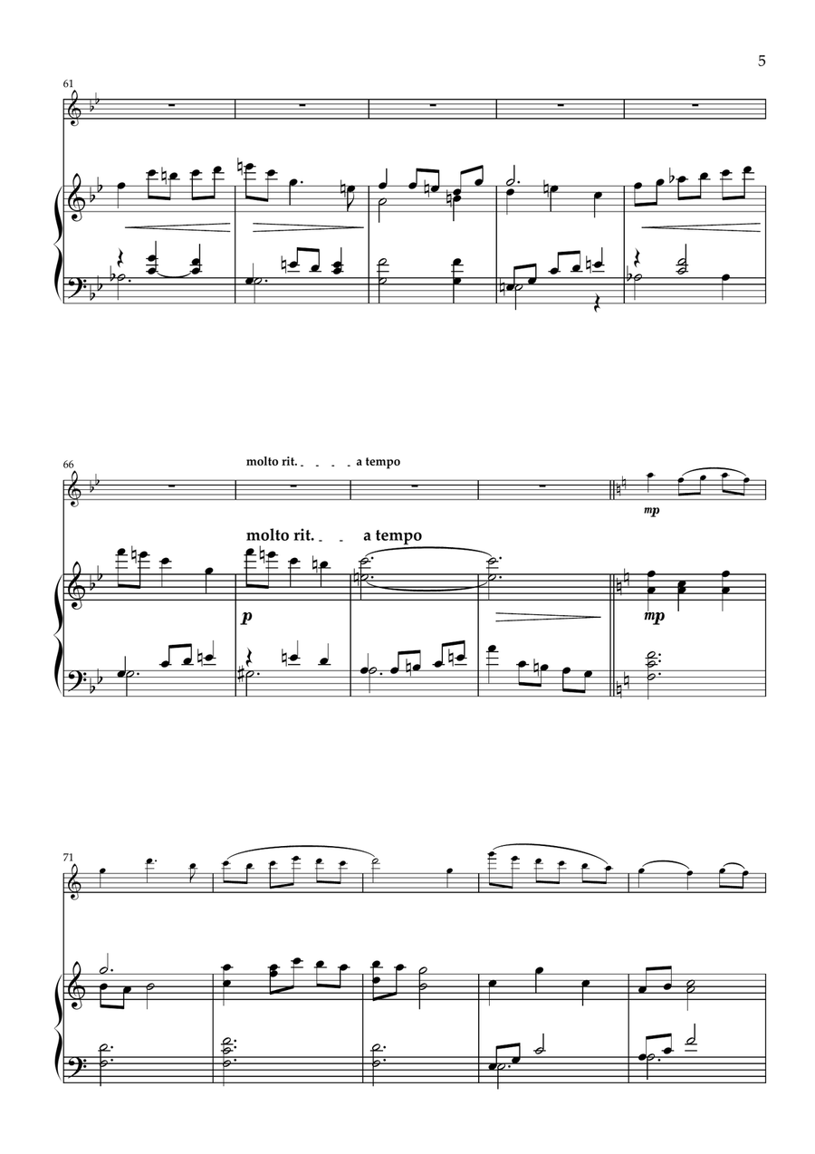 Sycamore Gap. Original for Flute and Piano Chamber Music scores gallery preview page 6