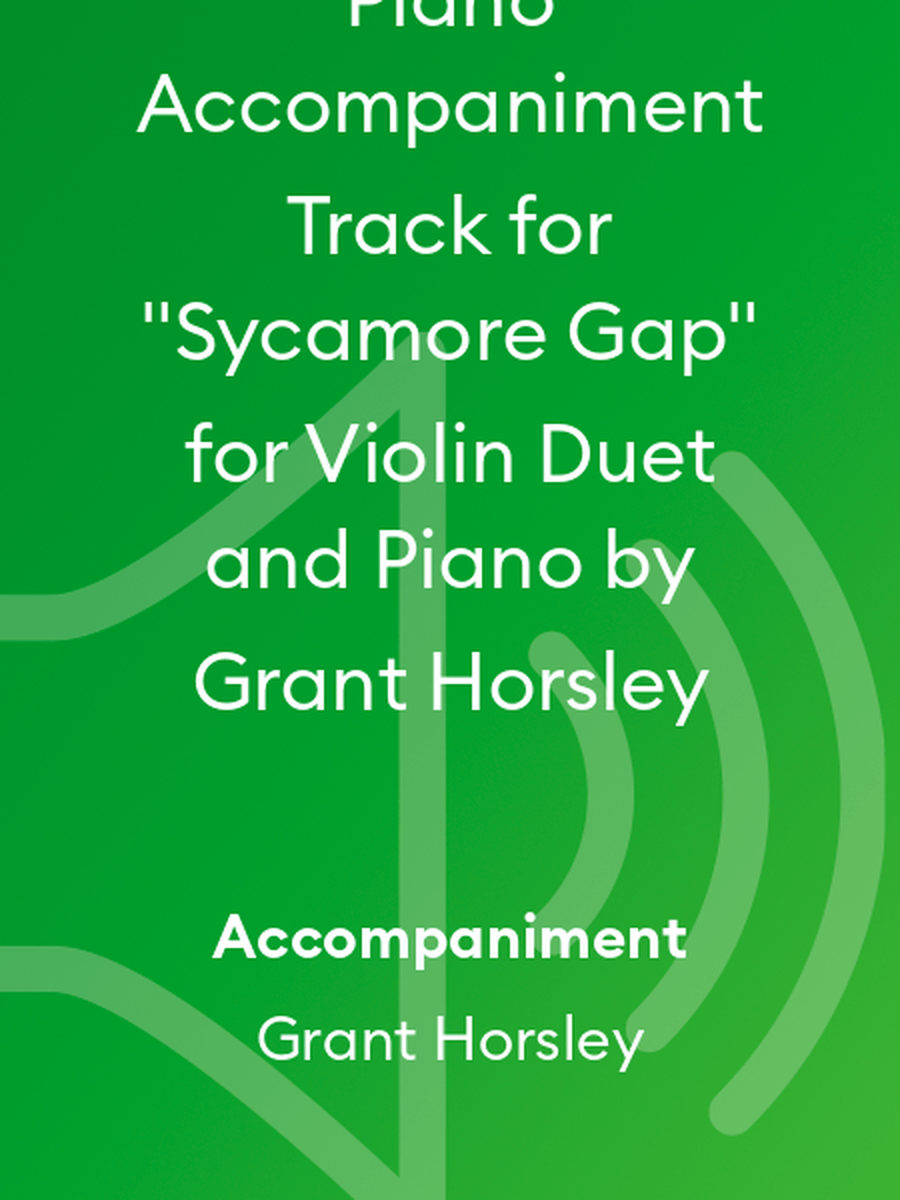 Piano Accompaniment Track for 