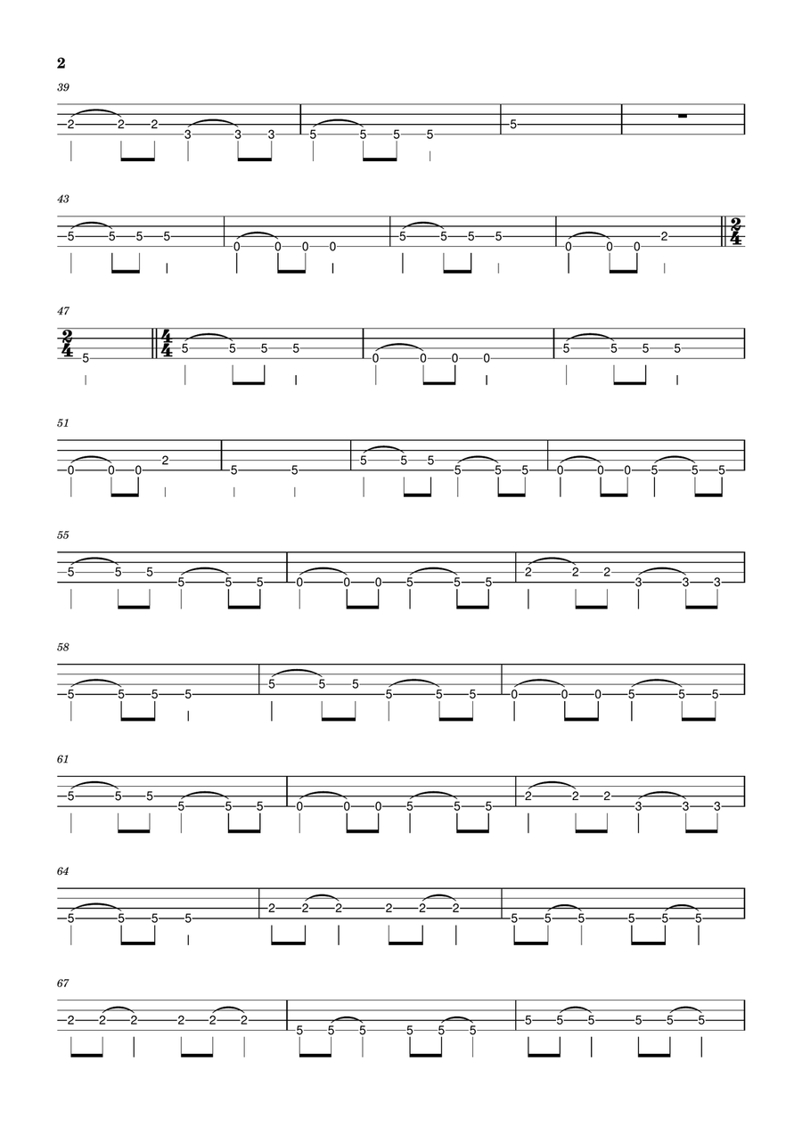 Wind Of Change Bass Guitar Tablature scores gallery preview page 2