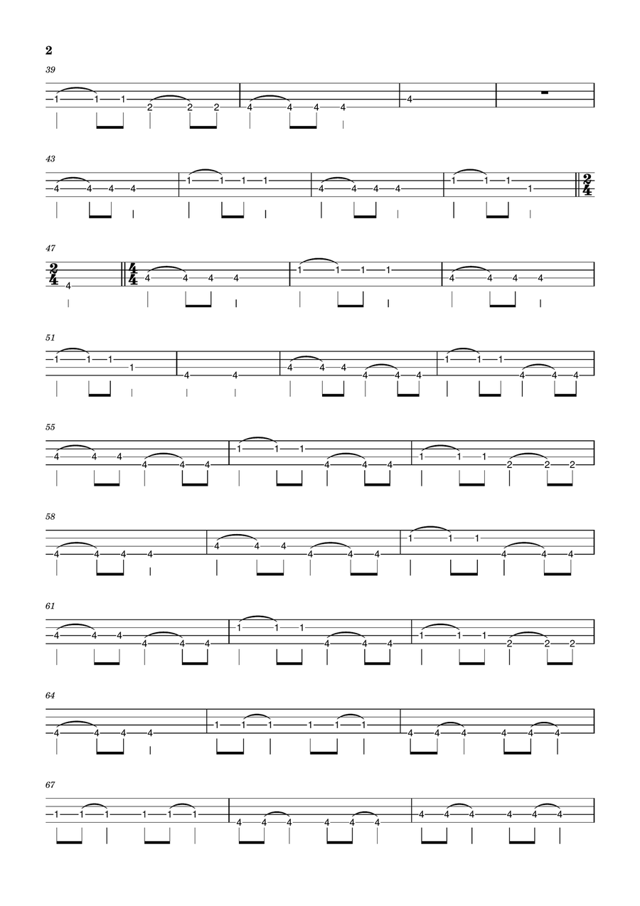 Wind Of Change Wind Of Change Bass Guitar Tablature scores gallery preview page 2