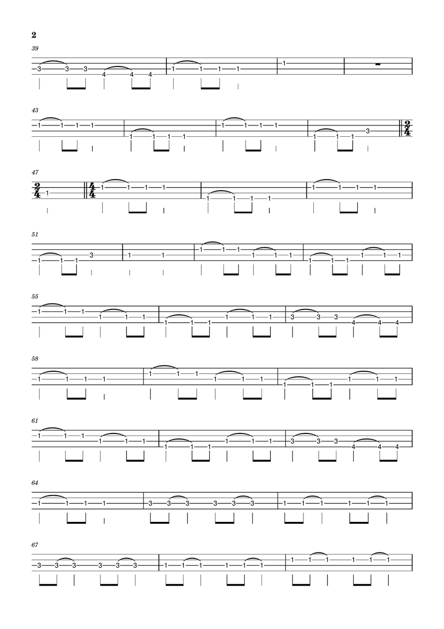 Wind Of Change Bass Guitar Tablature scores gallery preview page 2