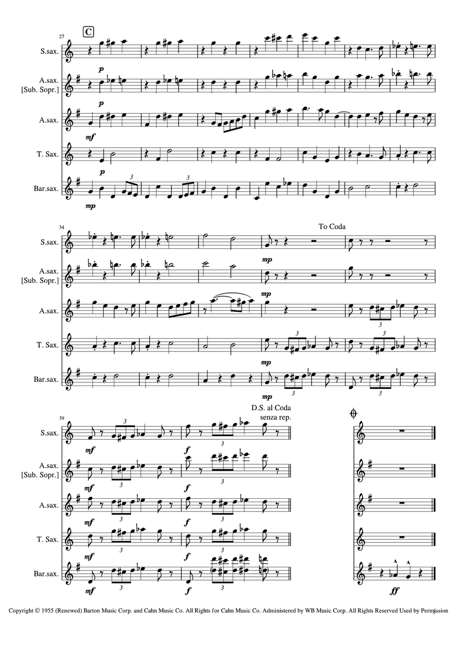 Love And Marriage Love And Marriage Woodwind Quartet scores gallery preview page 4