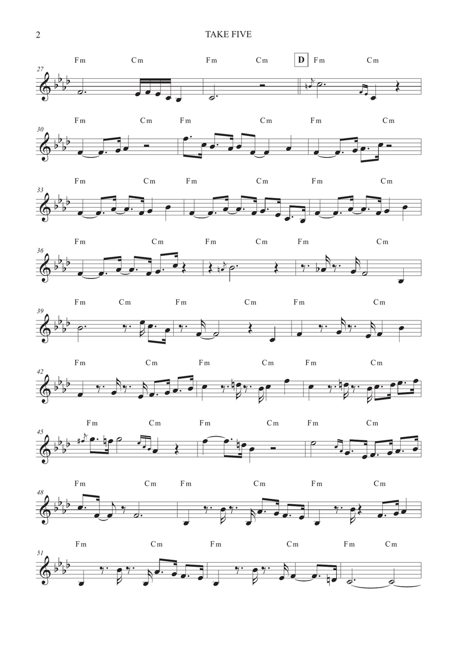 Take Five Take Five Soprano Saxophone scores gallery preview page 2