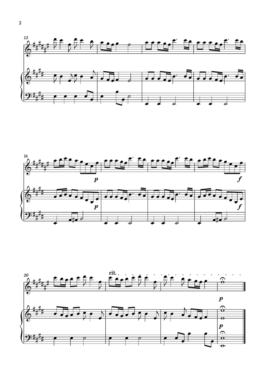 Spring - 4 Seasons Vivaldi for Clarinet with accompaniment (original Key) B-Flat Clarinet scores gallery preview page 2