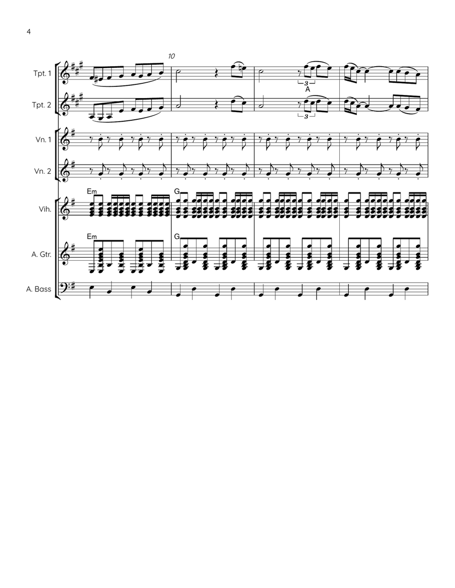 El Condor Pasa (If I Could) Mariachi Band scores gallery preview page 4