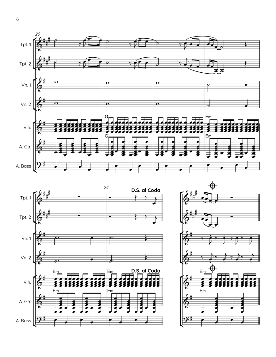 El Condor Pasa (If I Could) Mariachi Band scores gallery preview page 6
