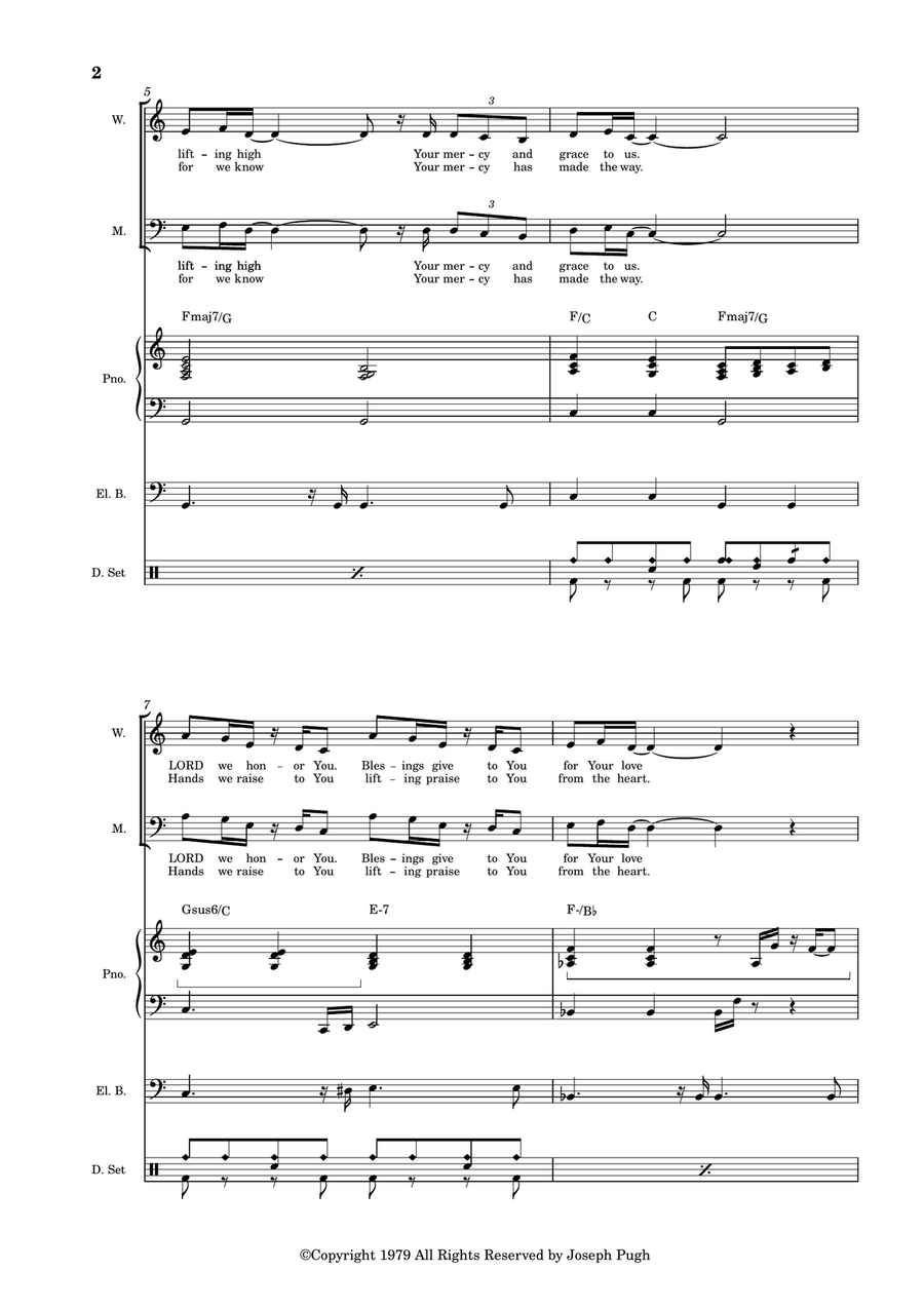 Praises Praises 4-Part scores gallery preview page 2