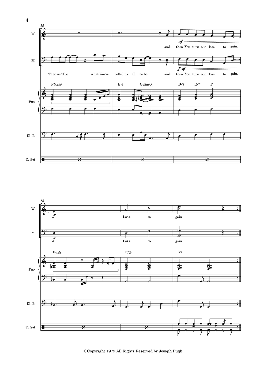 Praises Praises 4-Part scores gallery preview page 4