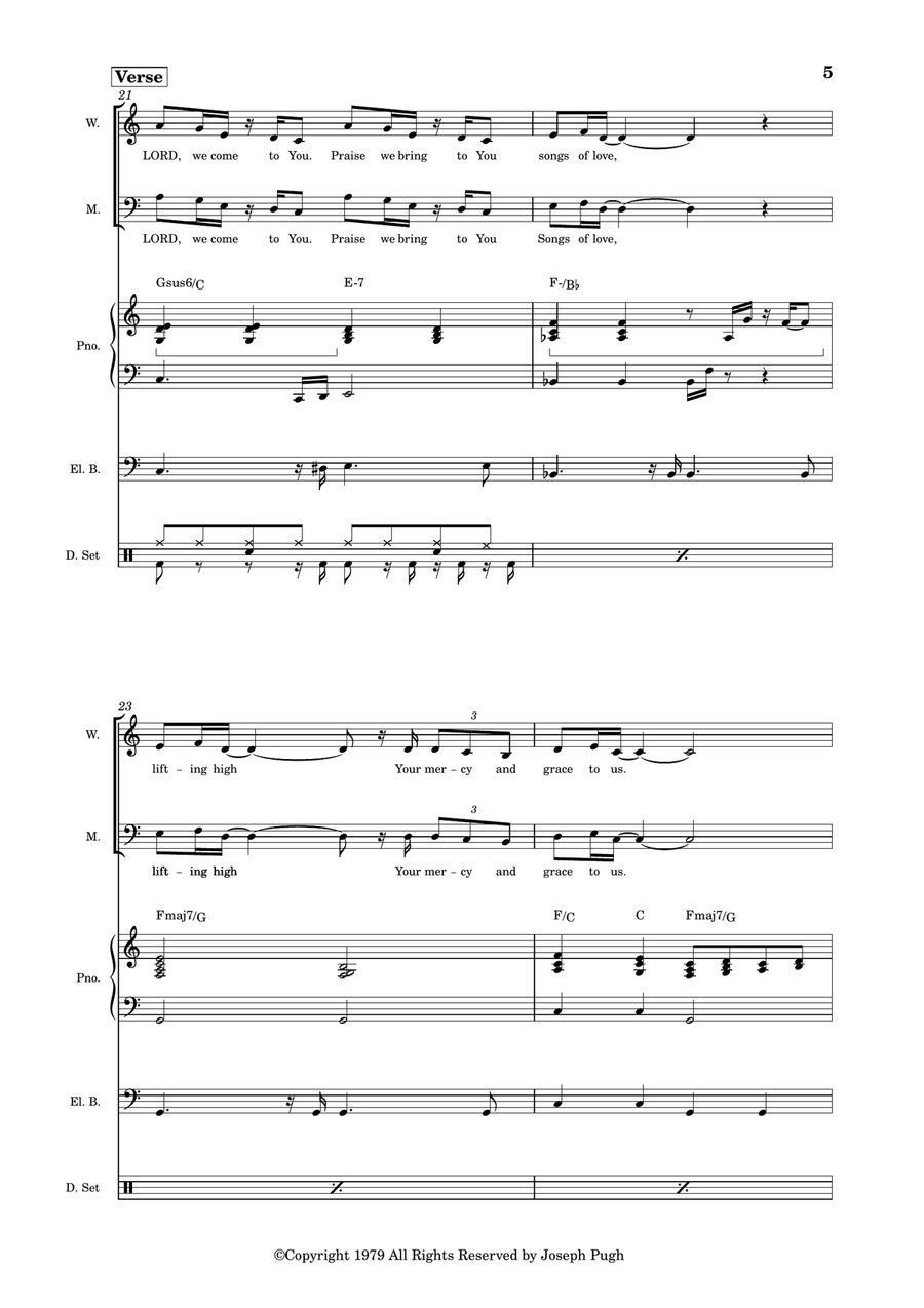 Praises Praises 4-Part scores gallery preview page 5
