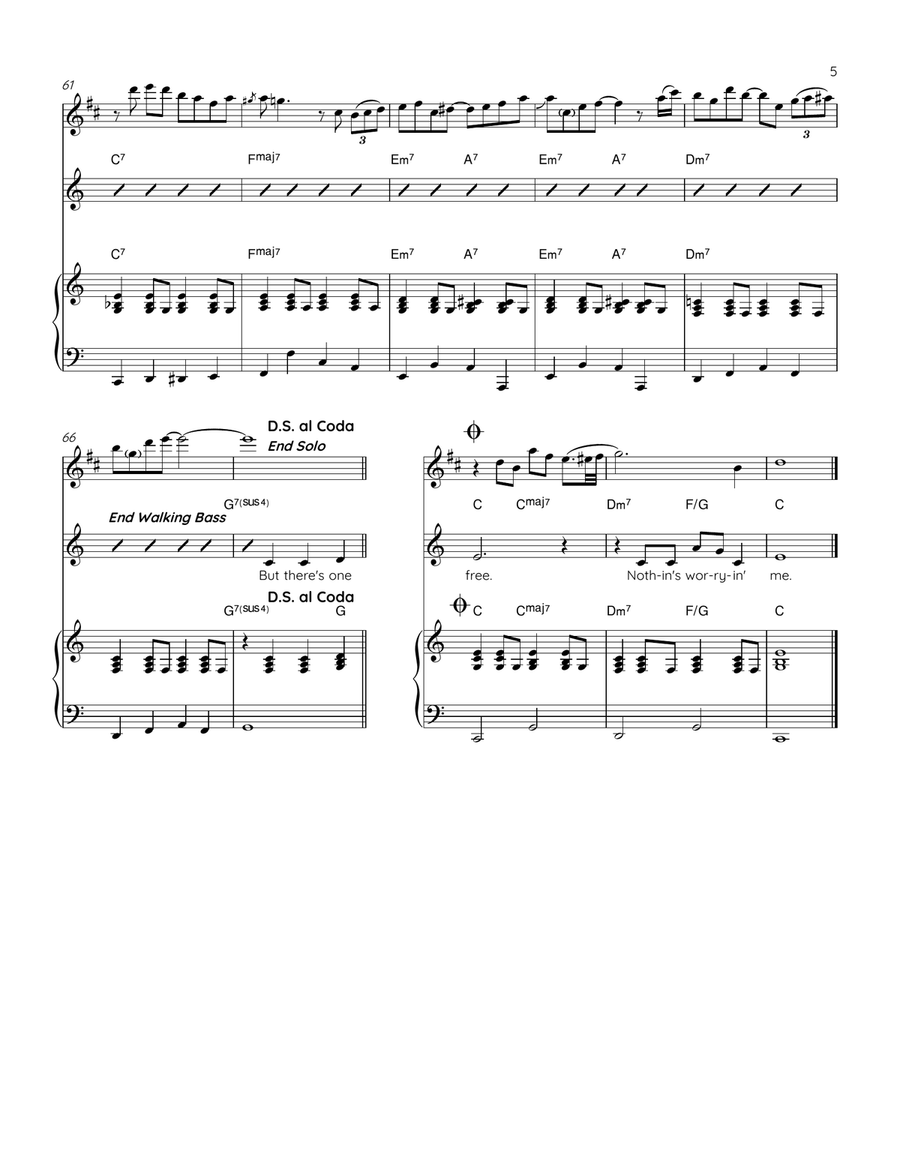 Raindrops Keep Fallin' On My Head Piano, Vocal scores gallery preview page 5