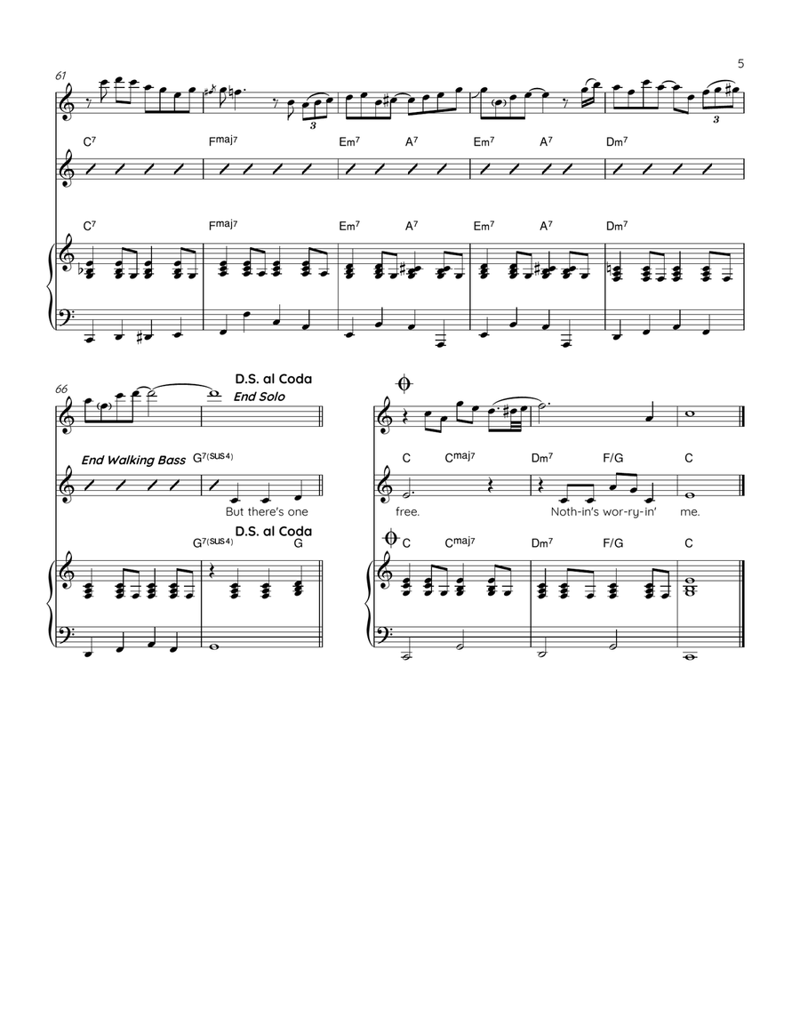 Raindrops Keep Fallin' On My Head Small Ensemble scores gallery preview page 5