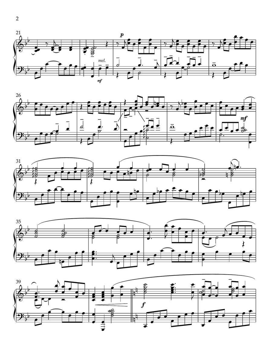 Let Us Break Bread Together Piano Solo scores gallery preview page 2
