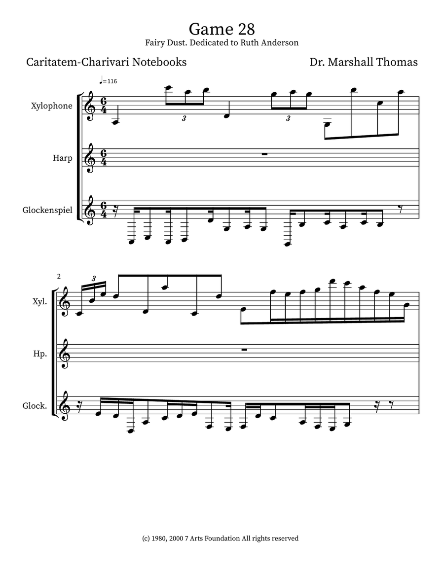 Game 28 Game 28 Small Ensemble scores gallery preview page 1