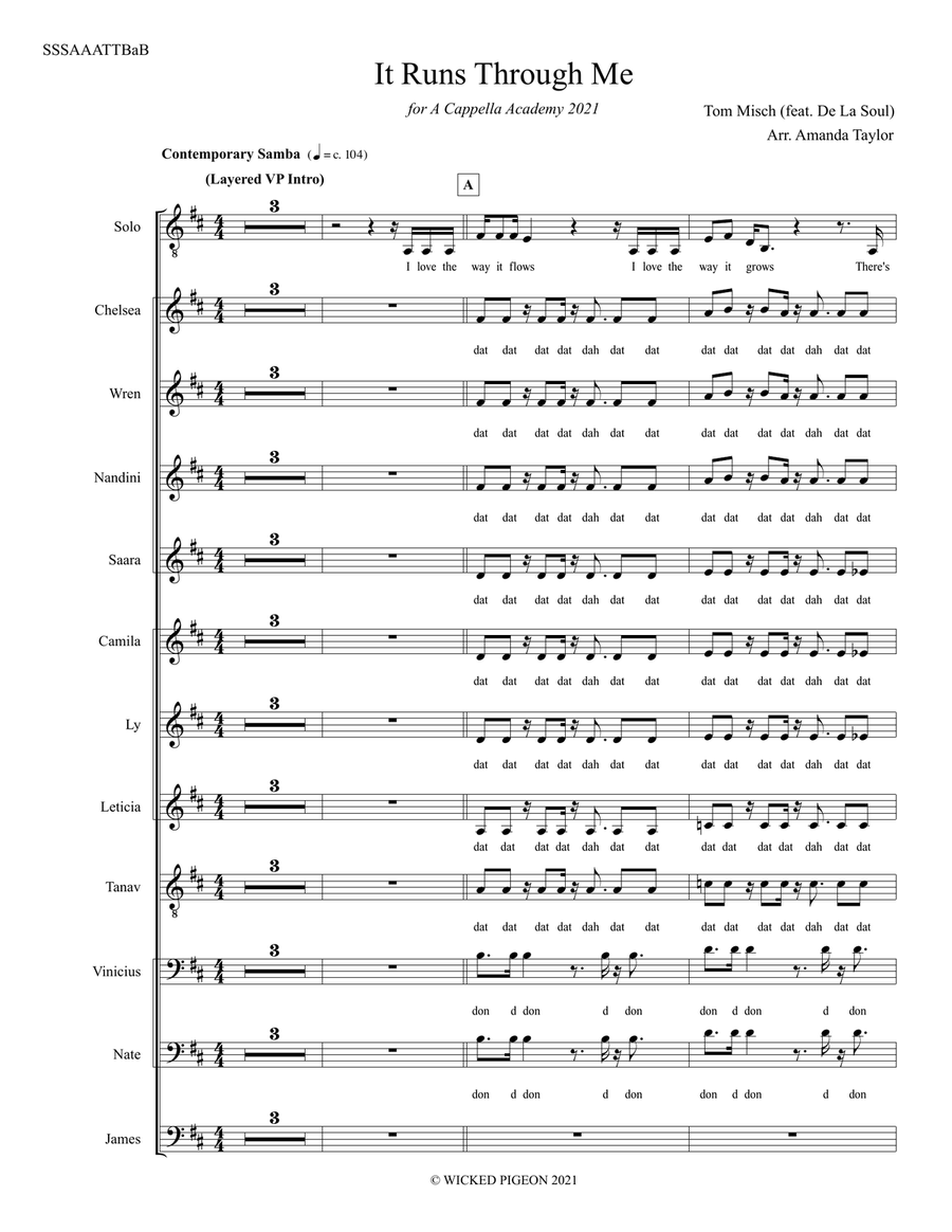It Runs Through Me It Runs Through Me Divisi scores gallery preview page 1