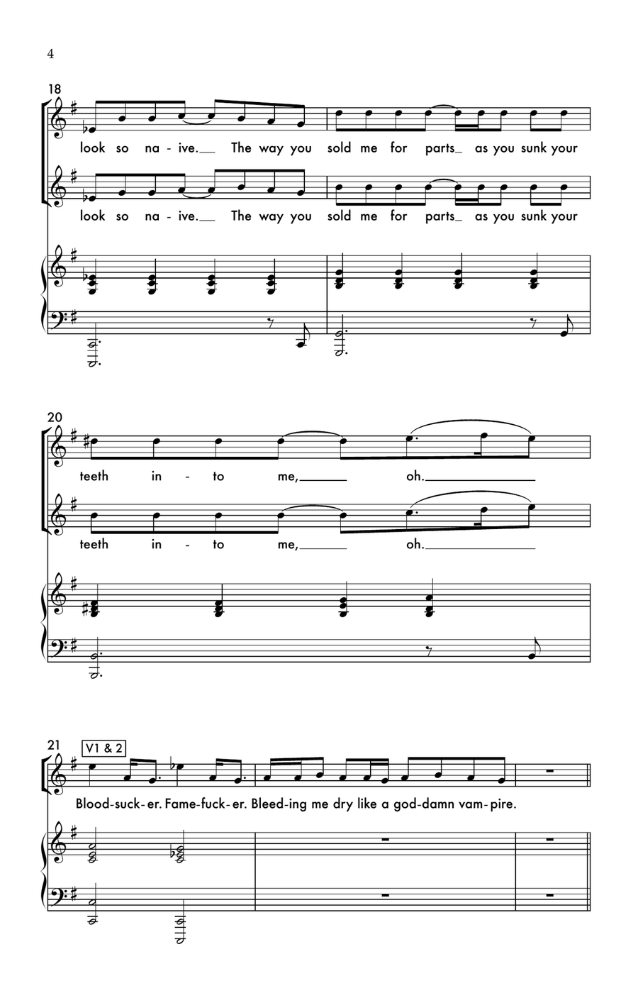 Vampire 2-Part scores gallery preview page 4