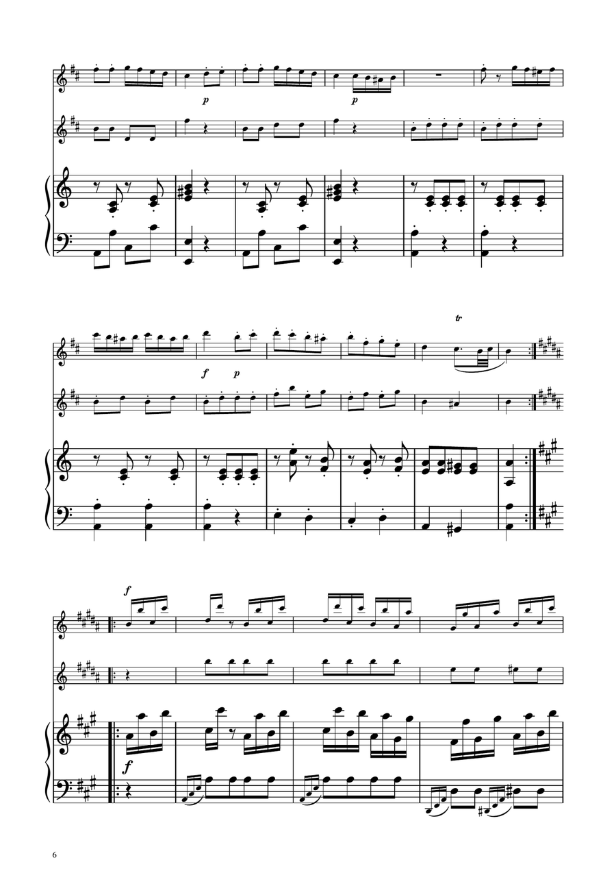 Turkish March - Clarinet Duet Clarinet Duet scores gallery preview page 6