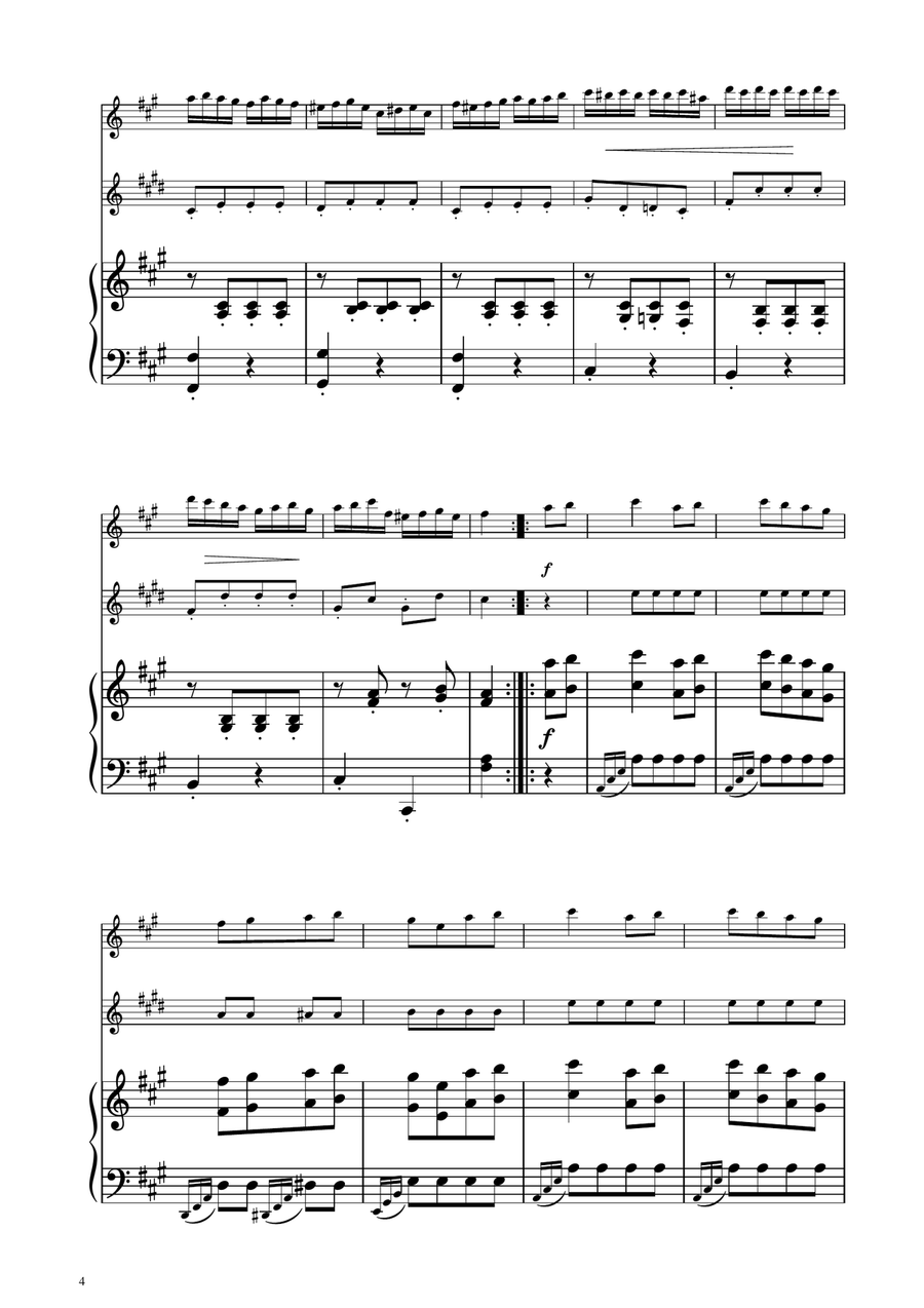 Turkish March - Oboe and English Horn Duet Woodwind Duet scores gallery preview page 4