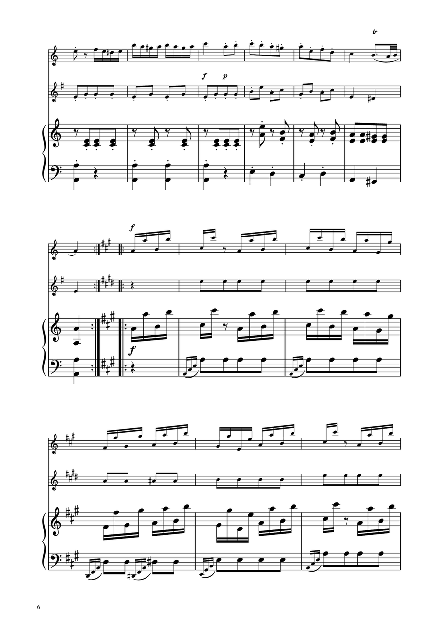 Turkish March - Oboe and English Horn Duet Woodwind Duet scores gallery preview page 6