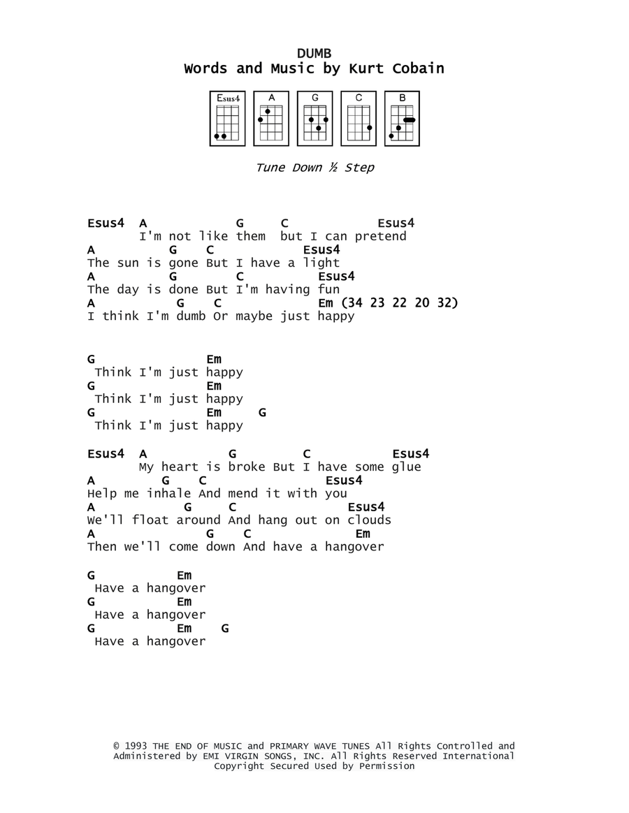 Dumb Dumb Ukulele scores gallery preview page 1