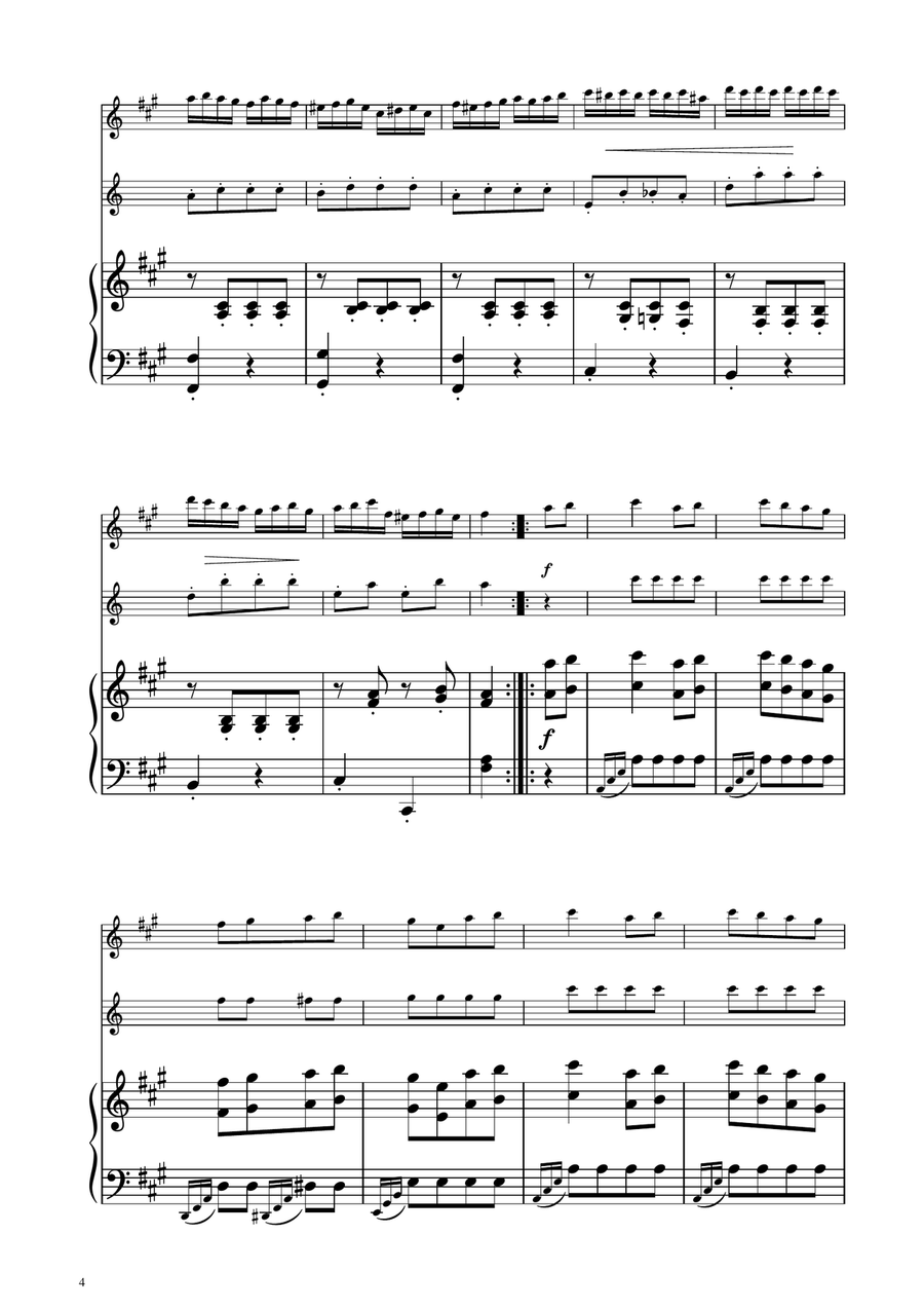 Turkish March - Oboe and Oboe D'amore Duet Woodwind Duet scores gallery preview page 4