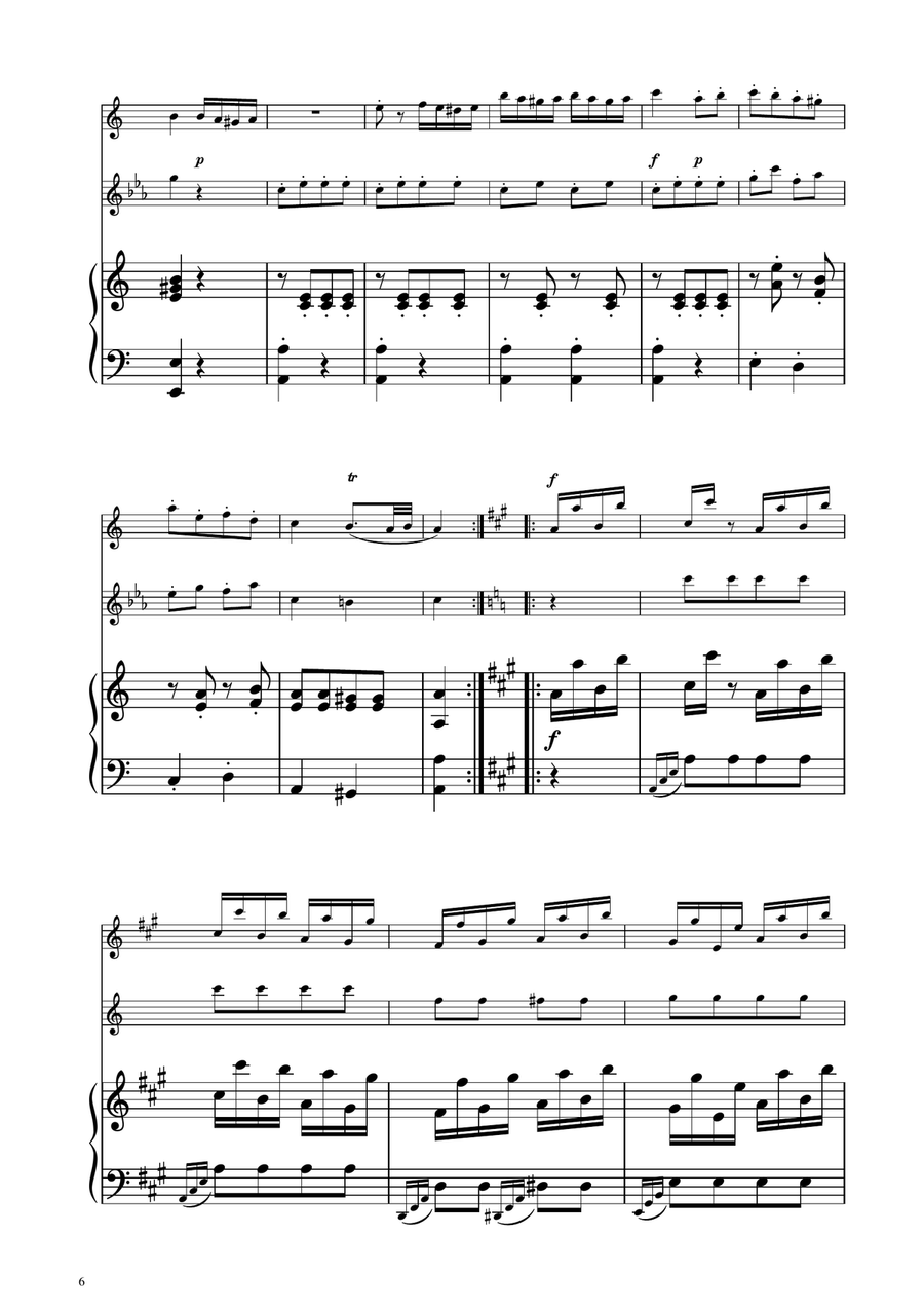 Turkish March - Oboe and Oboe D'amore Duet Woodwind Duet scores gallery preview page 6