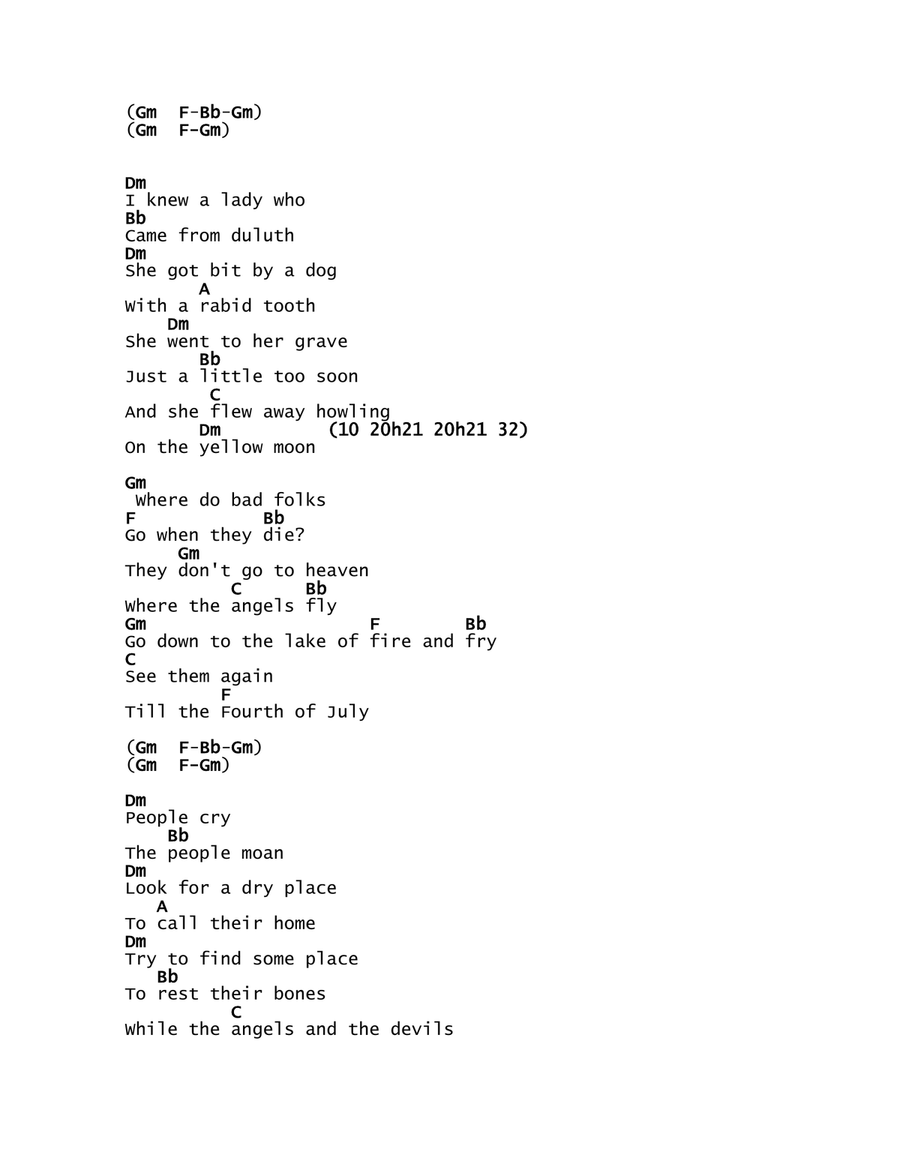 Lake Of Fire Lake Of Fire Ukulele scores gallery preview page 2