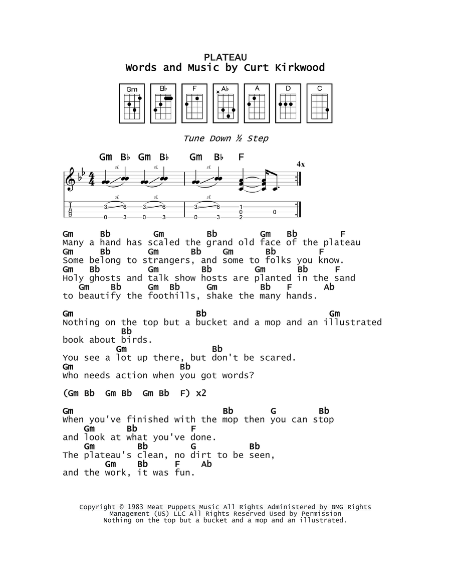 Plateau Plateau Ukulele scores gallery preview page 1