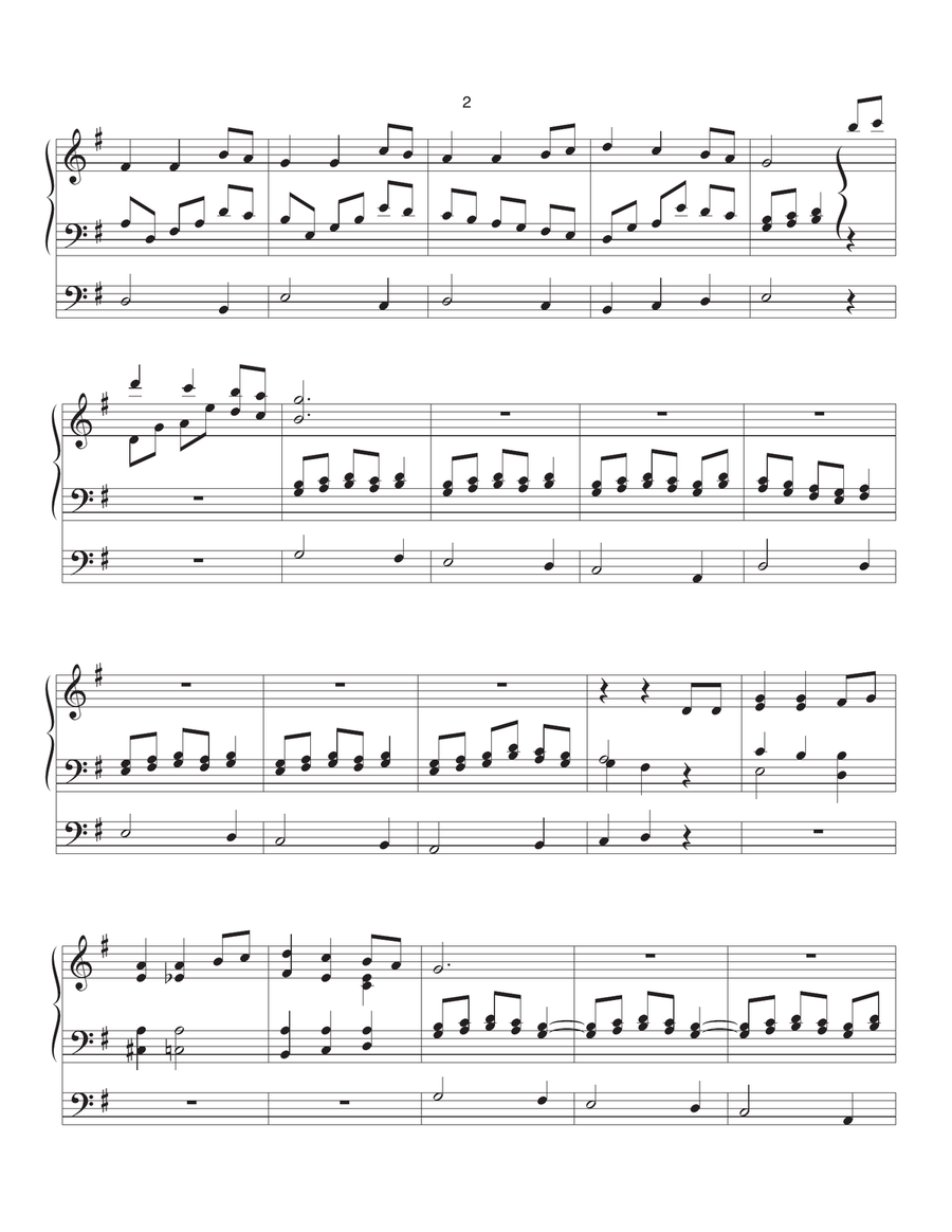 Infant Holy, Infant,,,Lowly Organ Solo scores gallery preview page 2