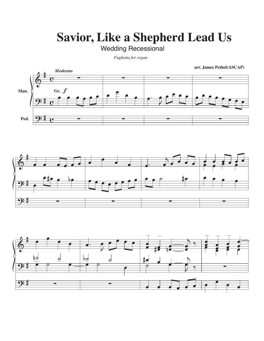 Savior, Like A Shepher Lead Us Organ Solo scores gallery preview page 1
