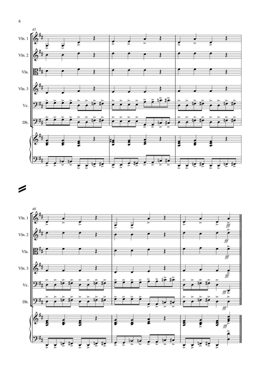 3 Dinosaur Pieces for String Orchestra String Orchestra scores gallery preview page 6