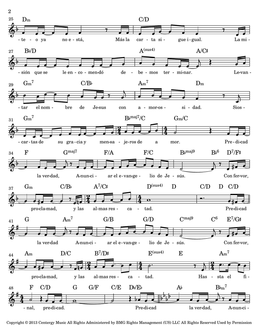 Preach The Word Piano Solo scores gallery preview page 2