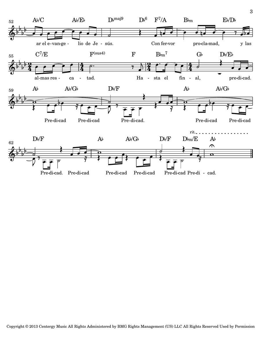 Preach The Word Piano Solo scores gallery preview page 3