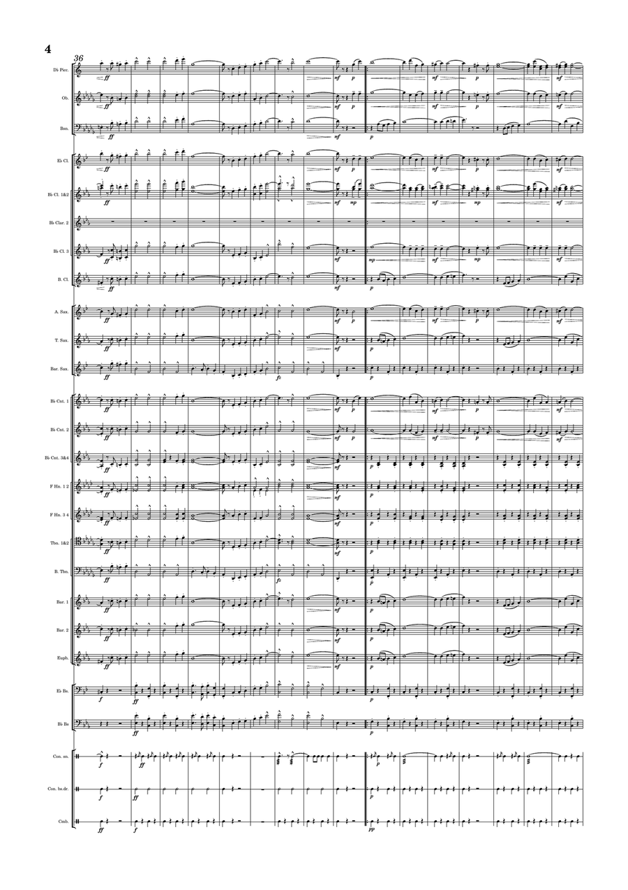 The Great Little Army The Great Little Army Concert Band scores gallery preview page 4