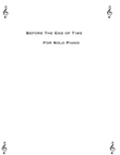 Before The End of Time