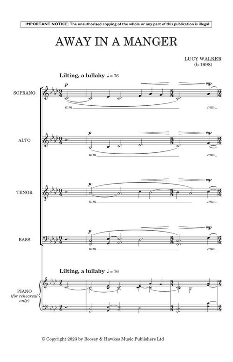 Away In a Manger Away In a Manger Divisi scores gallery preview page 4