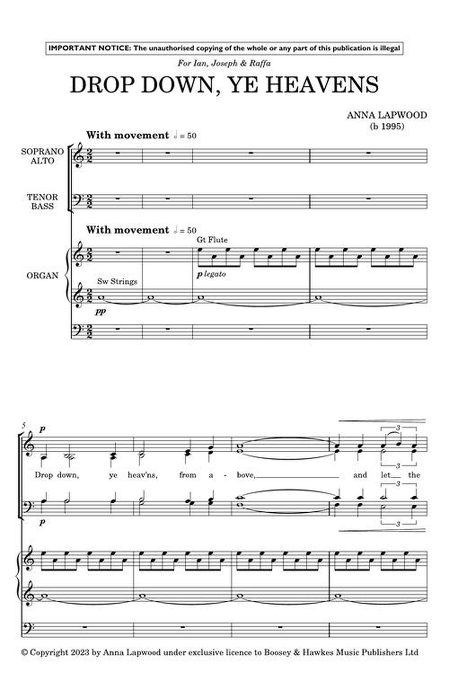Drop Down, Ye Heavens Drop Down, Ye Heavens Divisi scores gallery preview page 4
