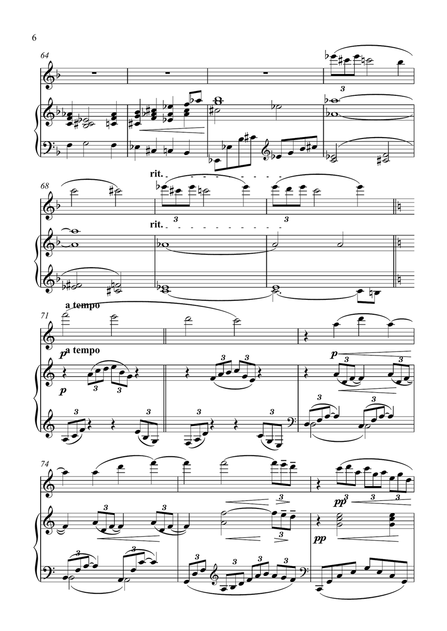 Arabesque No.1 - Flute and Piano Flute scores gallery preview page 6