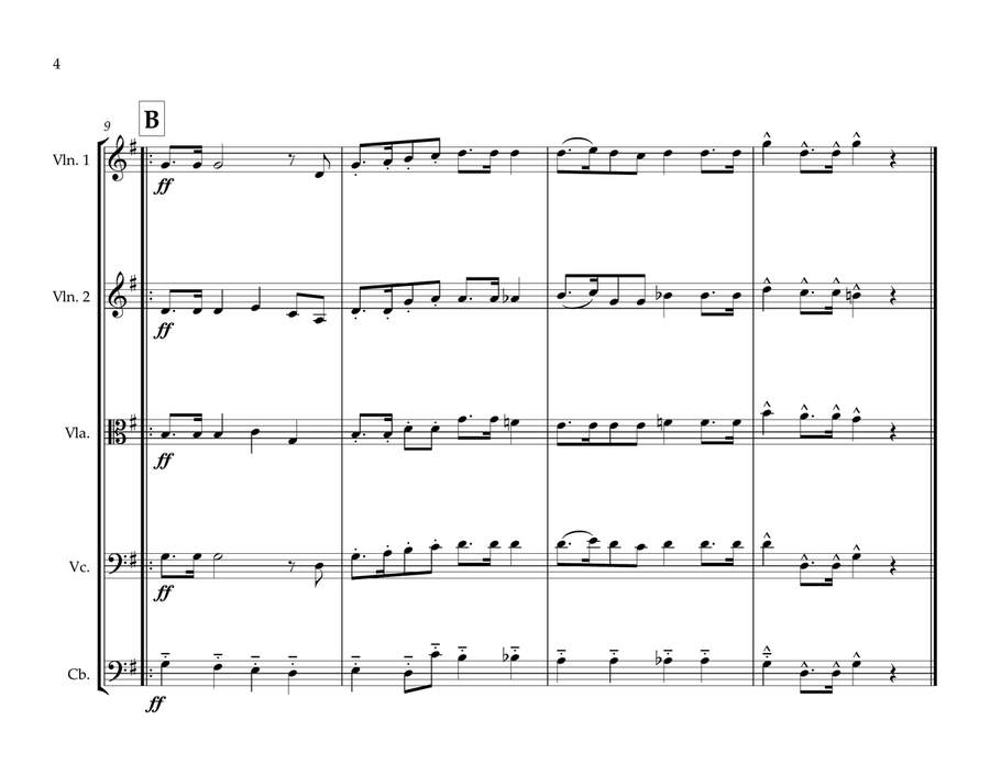 Saudi Arabian National Anthem for String Orchesta String Orchestra scores gallery preview page 4