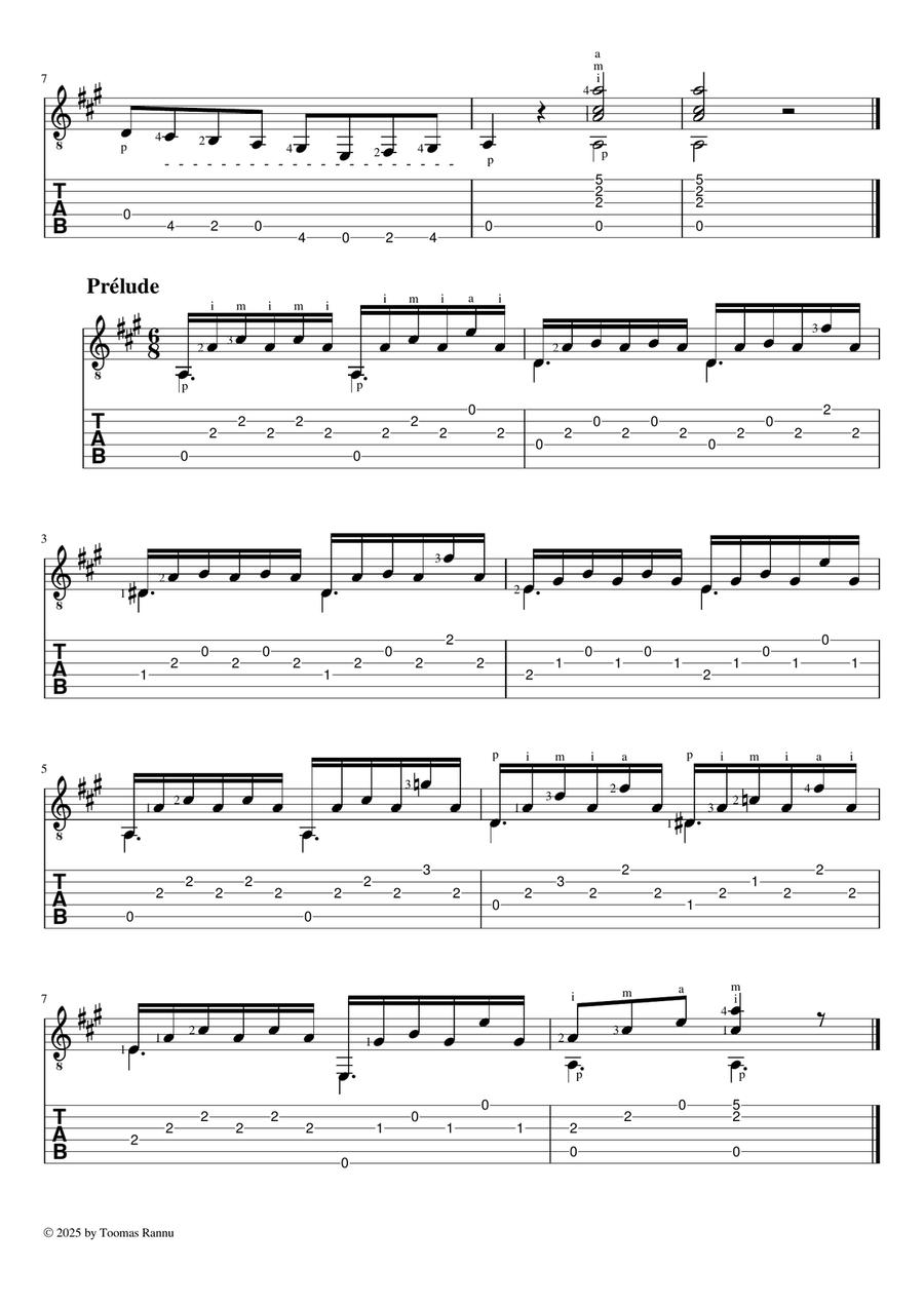 In A Major - Complete Method for Guitar Op.59 Classical Guitar scores gallery preview page 2